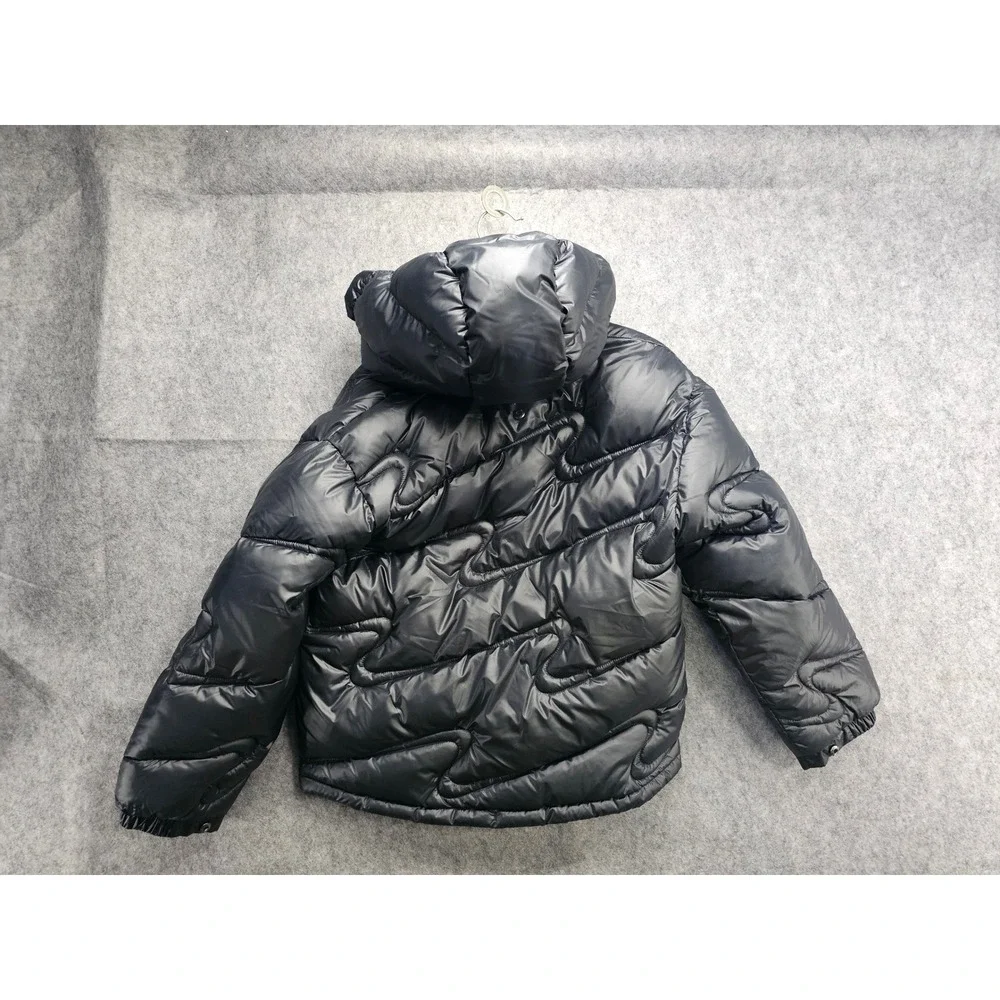 Nike‎ Kids Therma-FIT All Over Swoosh Quilted Puffer Jacket Black FD2841-010 M
